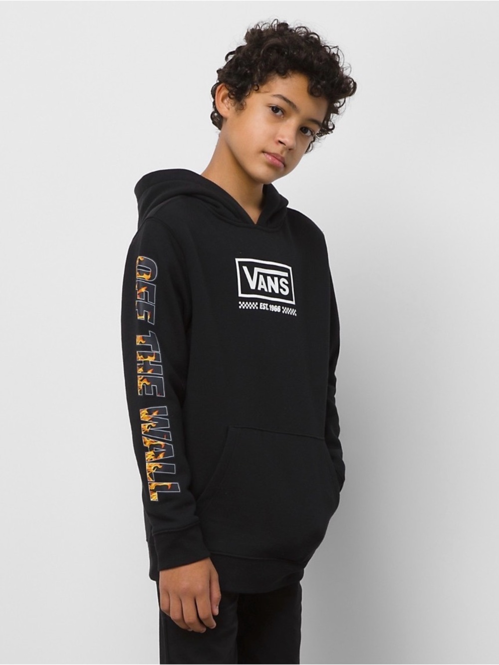 VANS DIGI FLAMES HOODIE KIDS XL EUC